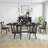 Rectangular MDF Dining Table Mid Century Modern