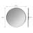 Adelina 30-Inch Round Metal Wall Mirror-1798584580