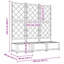 Jardinière 3 pièces vidaXL - noir 47,24 x 15,75 x 49,41 po-1803665909-1803665915-1803665912