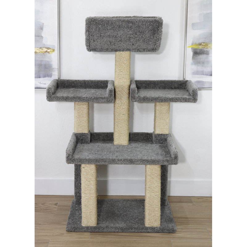 55'' H Cat Tree, Grey