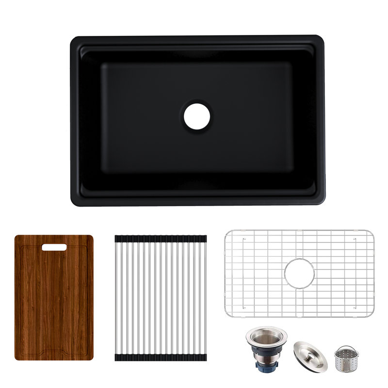 MEJE 508mm W Ceramic Kitchen Sink