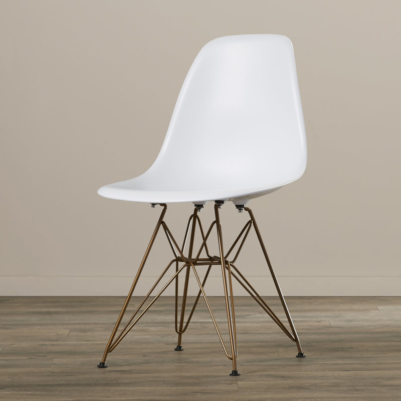 Chaise d'appoint Fann, Blanc