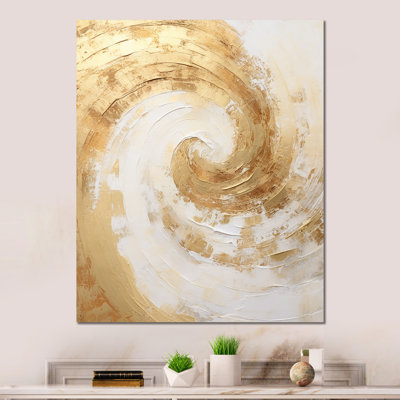 Ebullient Energy Spiral I - spirales abstraites, impressions murales en métal