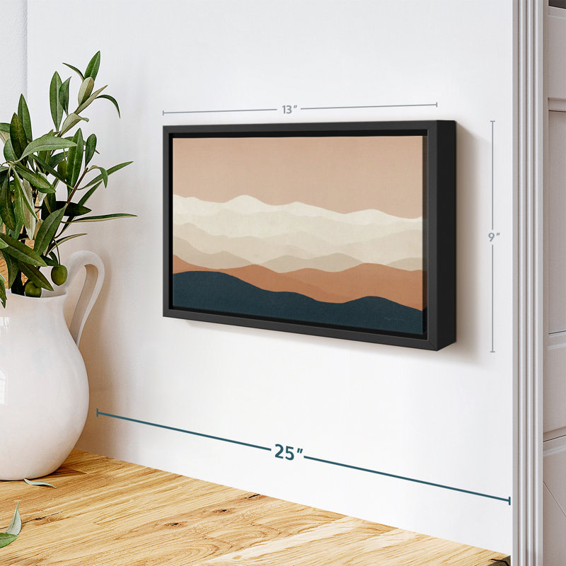 Abstrait «Mojave Mountains II, art mural», H 9 po x l 13 po