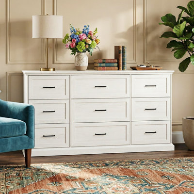Commode 9 tiroirs avec rangement solide