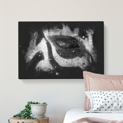The Eye of a Zebra - Wrapped Canvas