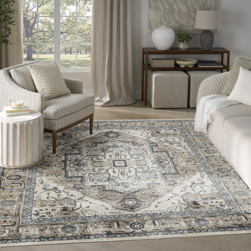 Tapis taupe Graelyn, Rectangle 7 pi 10 po x 9 pi 10 po