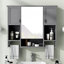 Armoire de salle de bain murale moderne, armoire de salle de bain avec miroir, armoire à pharmacie avec barre à serviettes-1261975746