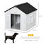 Petite maisonnette pour chien - grise, imperméable, aérée et sans outils