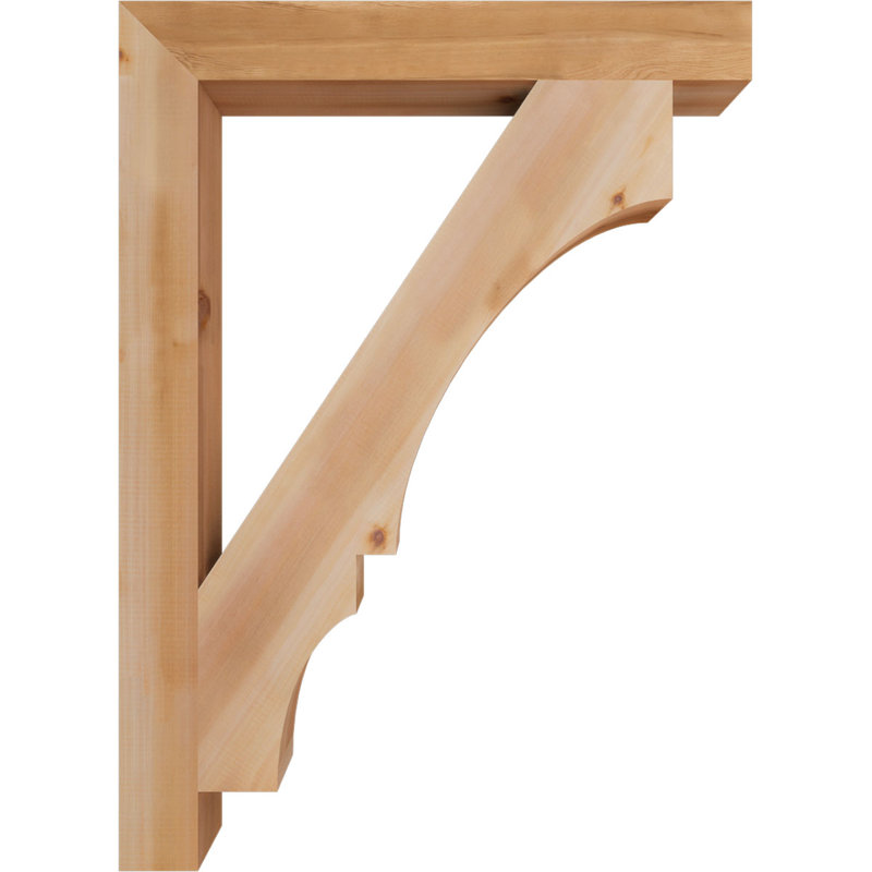 Support de bloc Balboa, L 3 1/2 po x P 32 po x H 44 po, Cèdre rouge de l'Ouest lisse