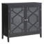 Fiama 38" Three Shelf Accent Cabinet with Two Glass Doors-50188782