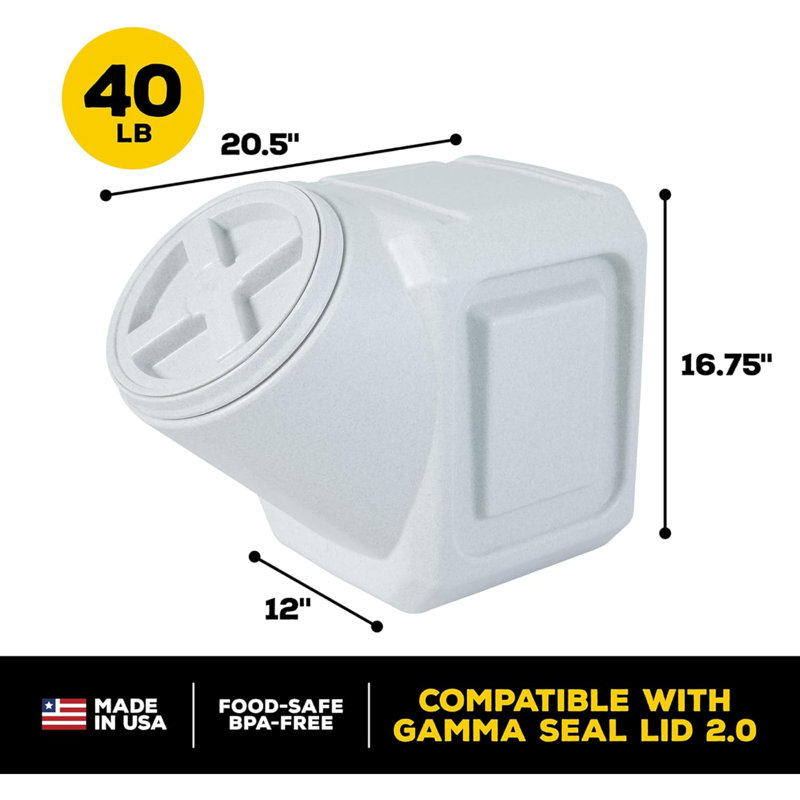 Contenant alimentaire de 40 gallons ToccoLeggero