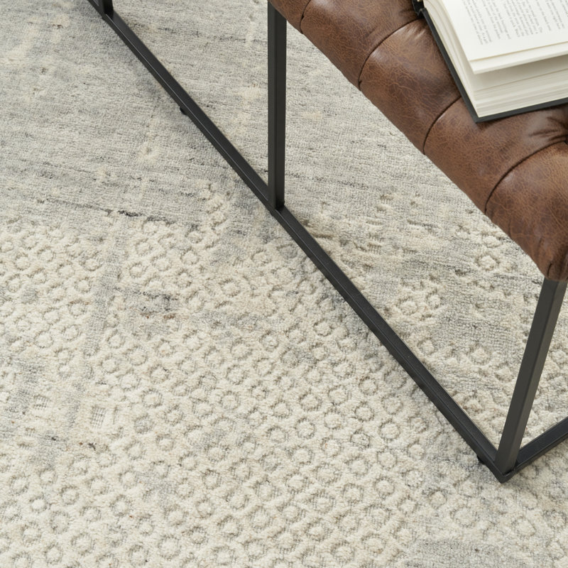 Anathea Abstract Handmade Area Rug, Rectangle 259 x 351 cm