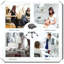 Chaise pivotante ergonomique à tabouret roulant ergonomique