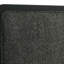 Grand lit tapissier noir Burton