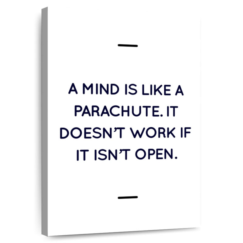 «Mind Is Like A Parachute», H 30 po x l 20 po