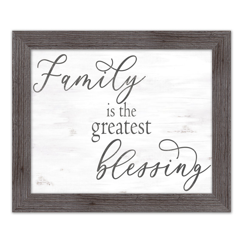 «Family Blessing», reproduction encadrée, H 16 po x l 20 po x P 0,75 po