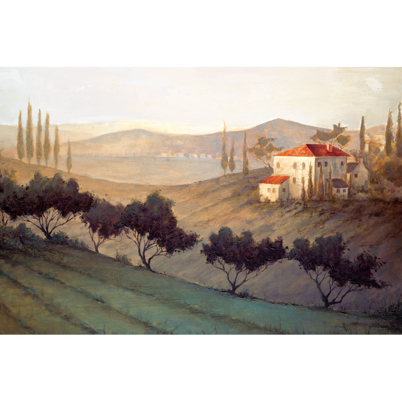 Venetian Hillside - Wrapped Canvas Painting, 20cm H x 30cm W x 3.8cm D
