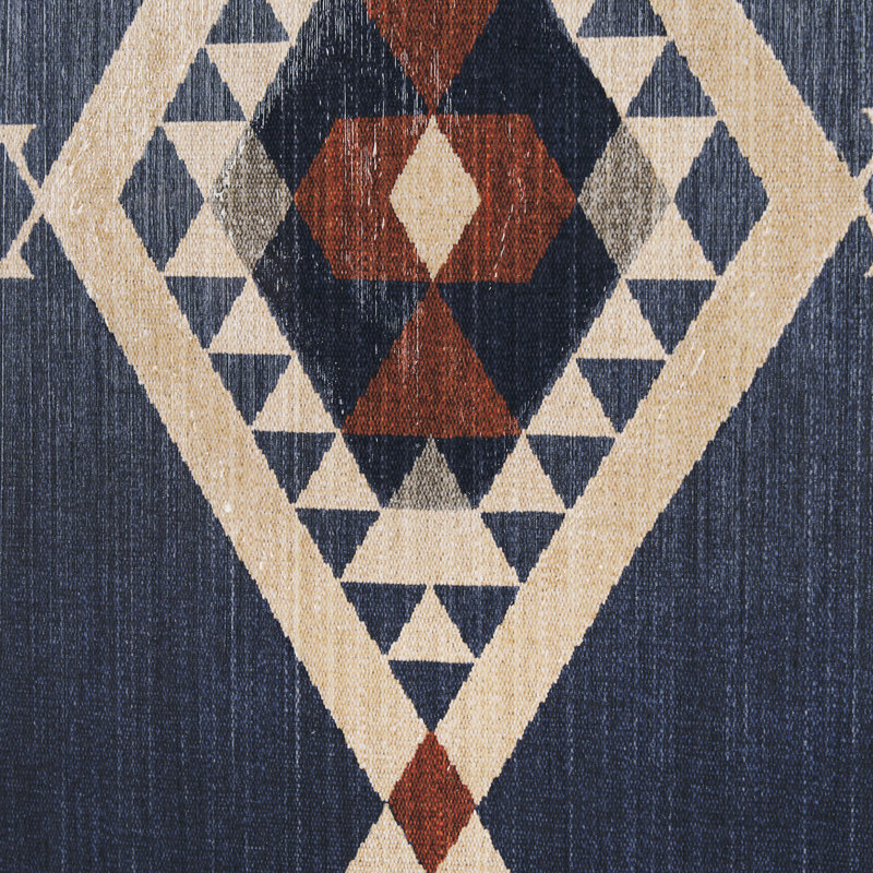 Tapisserie bleue II, reproduction d'art encadrée à la main avec passe-partout en verre, Blue Tapestry II