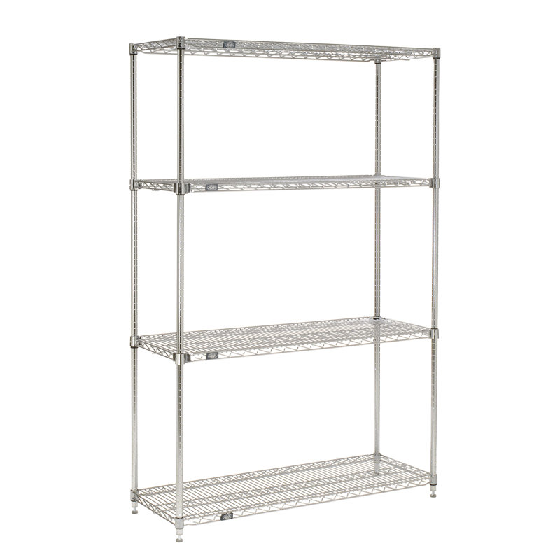 Rayonnage à 4 tablettes E-Z, H 74 po x l 72 po x P 18 po