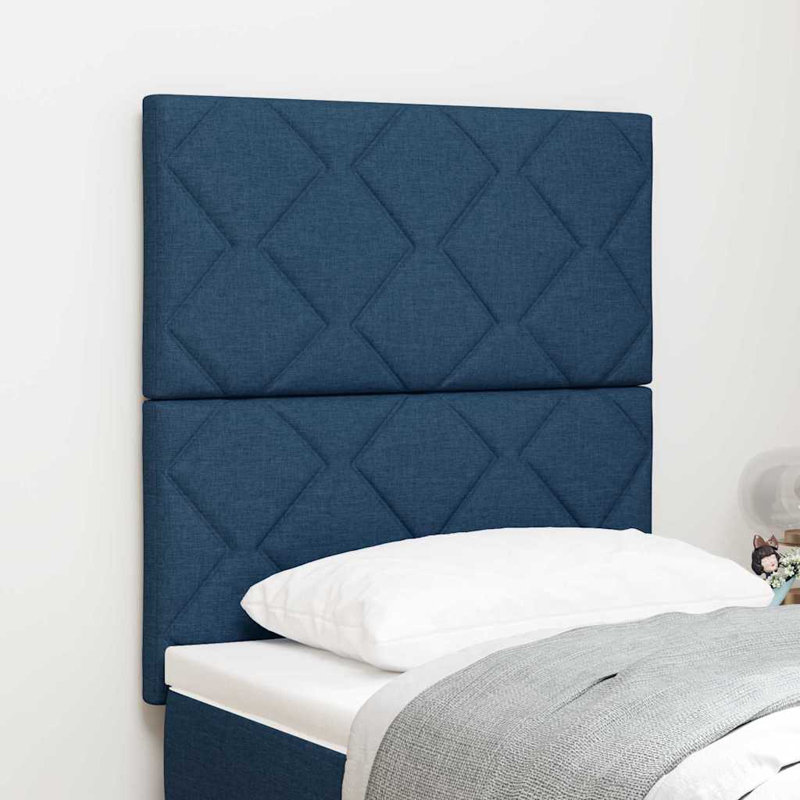 Headboard, 128cm H x 80cm W x 7cm D, Blue