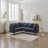 L Shaped Sectional Sofa (Gray)