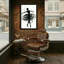 «Abstract Silhouette Dance Motion», reproduction d'art abstraite-2144225183