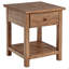 Table de bout en bois à 1 tiroir avec tablette-1845147354