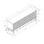 Console de télévision 60 po avec stratifié noir, conception moderne pour portes de support de chambre à coucher, centre de divertissement multimédia, métal