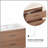 30" reddish brown Wall Mounting Bathroom Vanity, Soft Close 2 Drawer