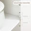 Chariot pour îlot de cuisine roulant, chariot de service portatif avec tiroir, tablette réglable et 2 porte-serviettes, blanc crème, îlot de cuisine