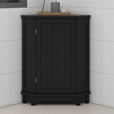 Armoire de salle de bain d'angle avec tablette réglable
