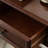 Retro Rectangle Nut-Brown Solid Wood Writing Desk