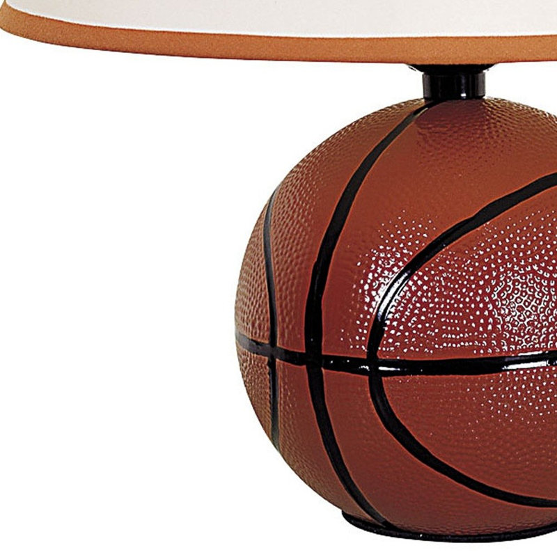 Lampe de table de basketball avec abat-jour blanc