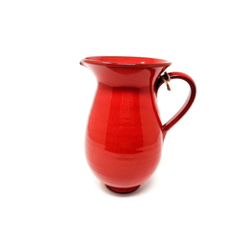 Michalak Ceramic Table Vase, Red
