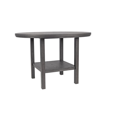 Table de salle à manger à hauteur de comptoir gris anthracite