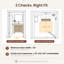 Ensemble de meuble-lavabo autoportant simple 30 po avec armoire à pharmacie Fredson, pieds en bois massif, portes à fermeture en douceur et rangement intérieur réglable, assemblage facile
