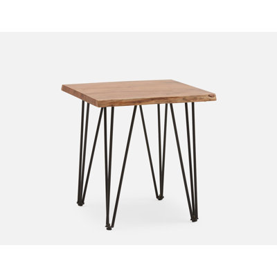 Solid Wood Top End Table