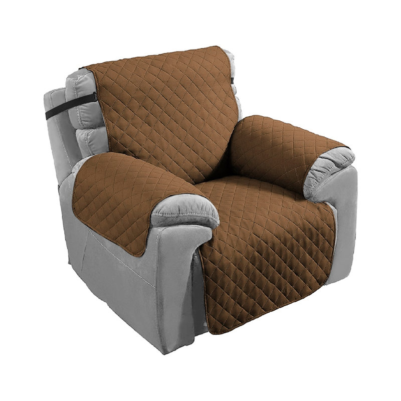 Polyester Armchair Slipcover, Brown Polyester