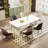 71'' Modern White Rectangular Dining Table for 6-8-412240928