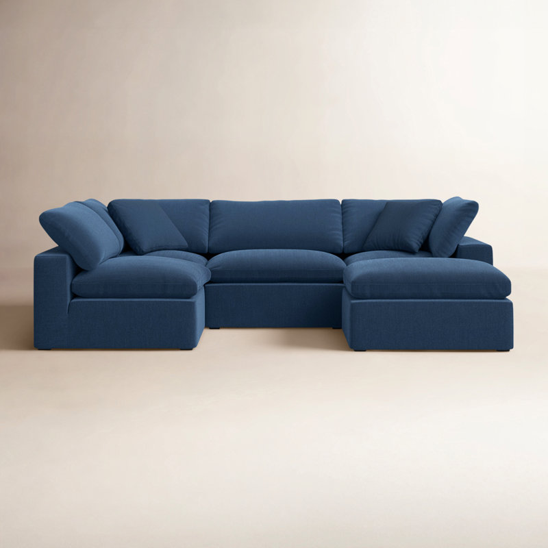 Calana Modular Sectional, Navy, 5 Piece
