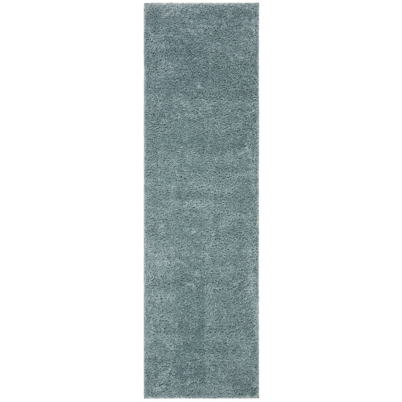 Jiang Aqua Area Rug, Runner 2'3" x 12'