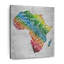 Carte de l'Afrique, nuage de mots sur toile-455728755