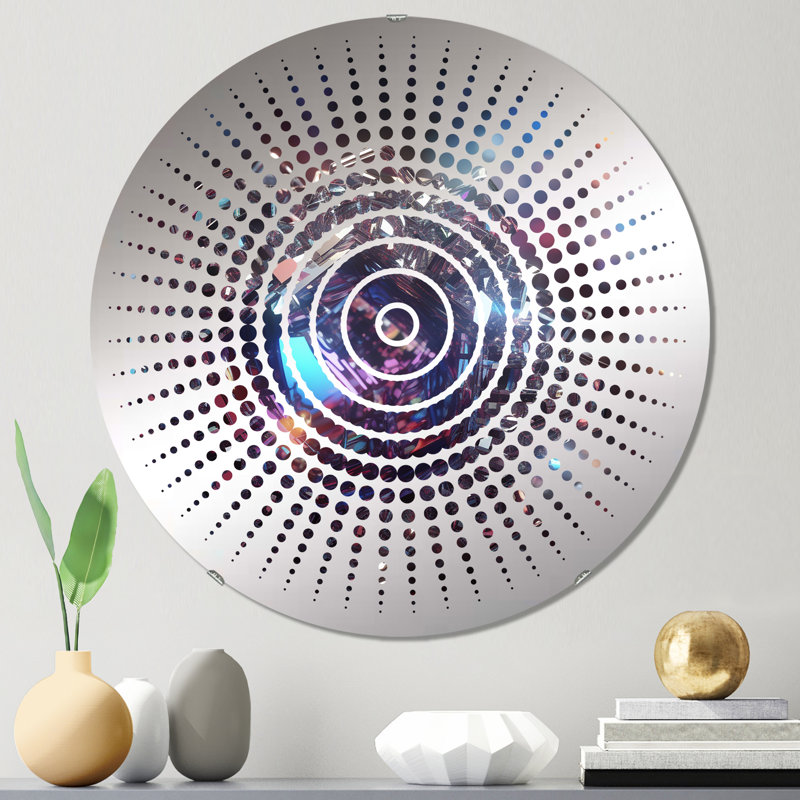 Cerez - Miroir mural Sun Circles, 23,6 po x 23,6 po