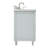 ARIEL Monrow 73 Double Sink Bathroom Vanity with Italian Carrara Marble Top-99405013