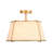 Nyjel Classical 4 - Light Linen Tapered Drum Semi Flush Mount-602705487-577421153