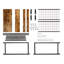 Jordann Freestanding 7 - Hook Coat Rack-1398483317