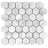 Bianco Carrara 2" x 2" Marble Honeycomb Mosaic Wall Tile