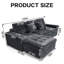 Canapé modulaire de 105 po avec repose-pieds modulaire Cloud-694777389