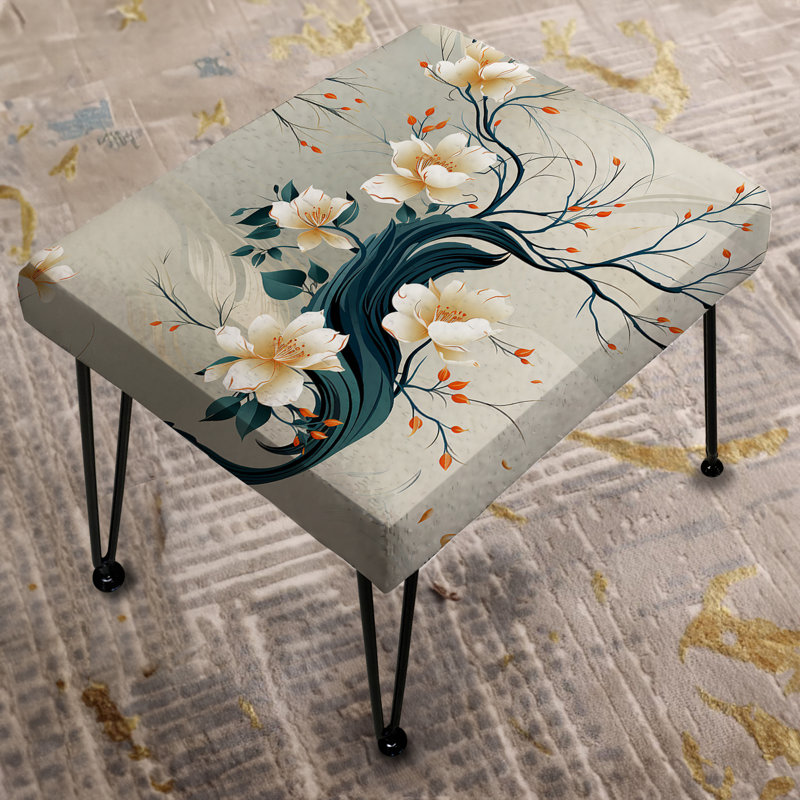 Zen Elegance - Oriental Rectangle Ottoman